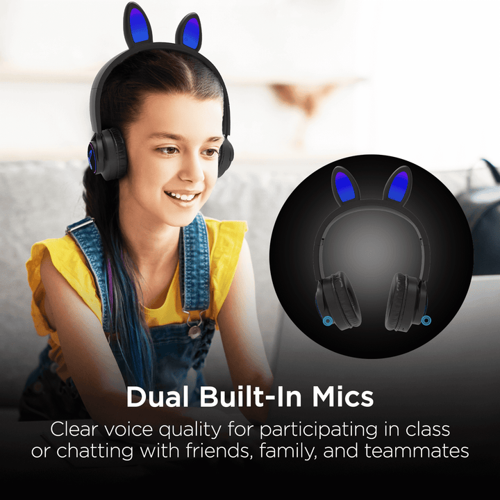 HyperGear Bunny Tracks Wireless Light - Up Headphones - US Stores