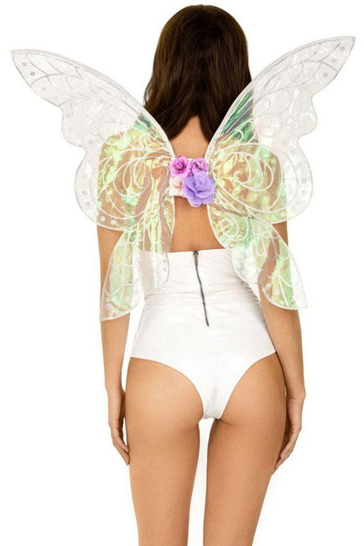 Iridescent Glitter Fairy Wings - One Size - Multicolor - US Stores