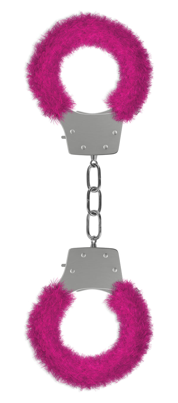 Pleasure Furry Handcuffs - Pink