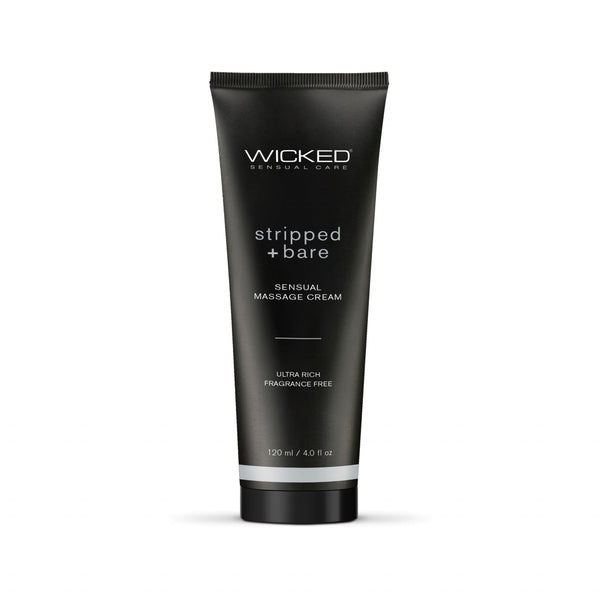 Stripped and Bare - Unscented Sensual Massage Cream - 4 Oz