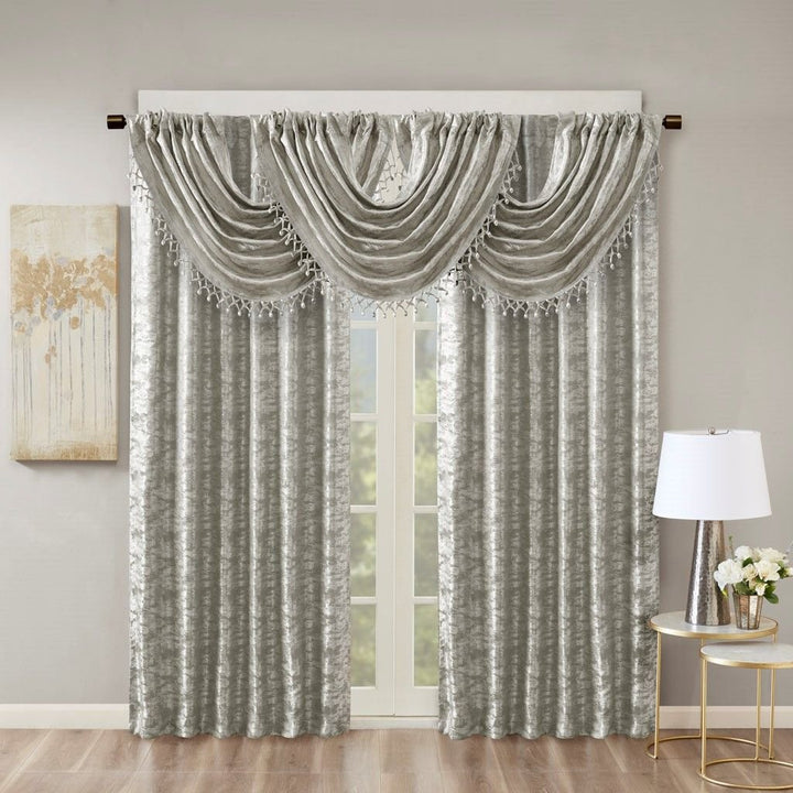 Jacquard Lined Total Blackout Rod Pocket/Back Tab Curtain Panel(Only 1 Pc Panel) - US Stores