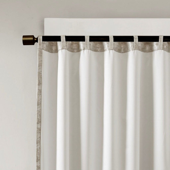 Jacquard Lined Total Blackout Rod Pocket/Back Tab Curtain Panel(Only 1 Pc Panel) - US Stores