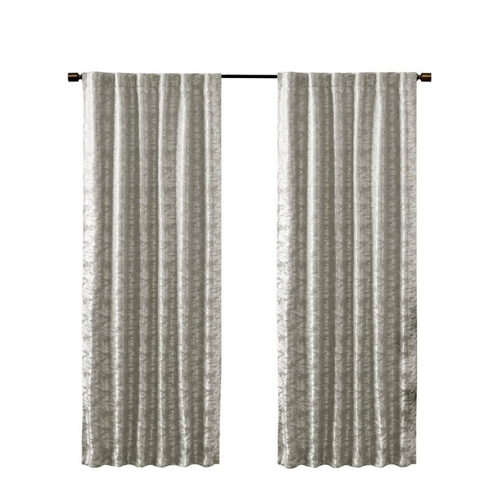 Jacquard Lined Total Blackout Rod Pocket/Back Tab Curtain Panel(Only 1 Pc Panel) - US Stores