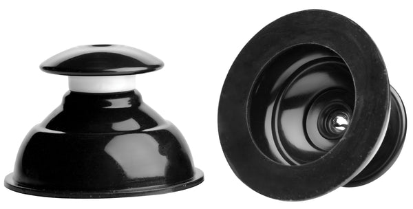 Master Series - Plungers Extreme Suction Nipple  Suckers - Black MS-AF413