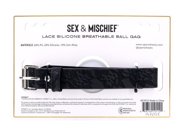 Lace Silicone Breathable Ball Gag - US Stores