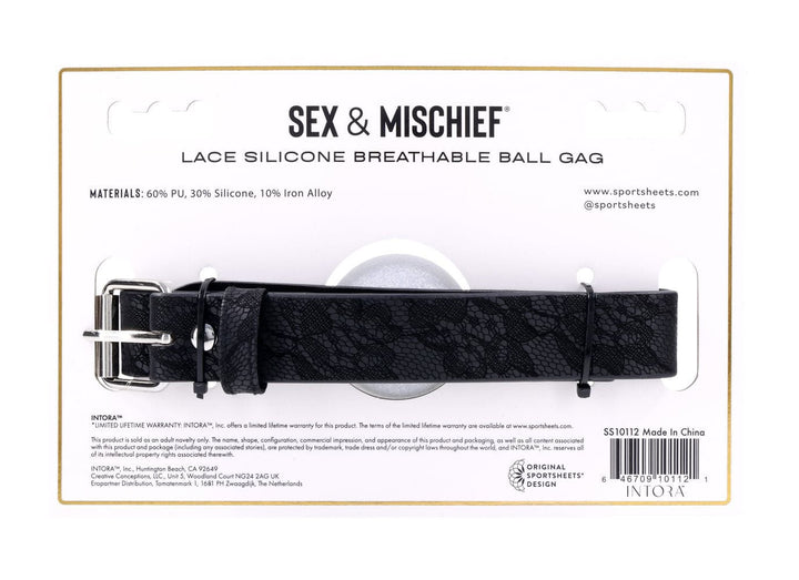 Lace Silicone Breathable Ball Gag - US Stores