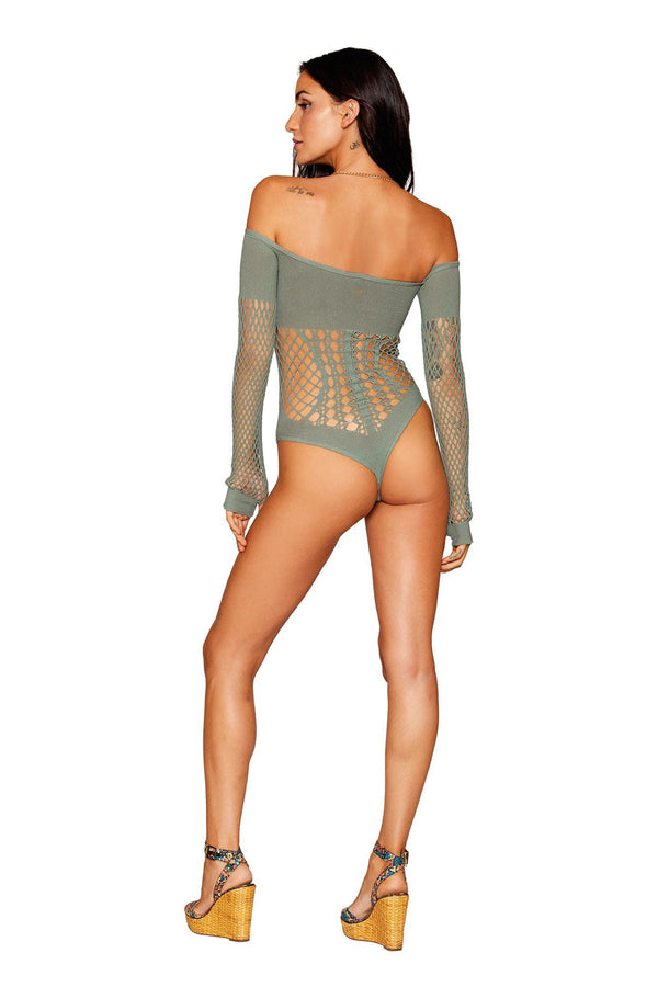 Long Sleeve Teddy - One Size - Sage - US Stores