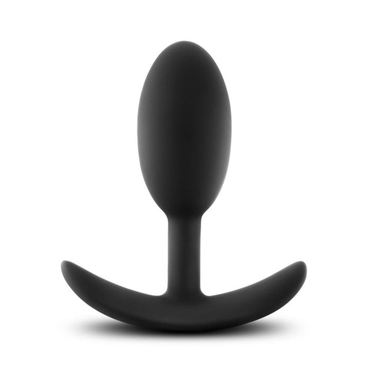 Luxe - Wearable Vibra Slim Plug - Medium - Black - US Stores
