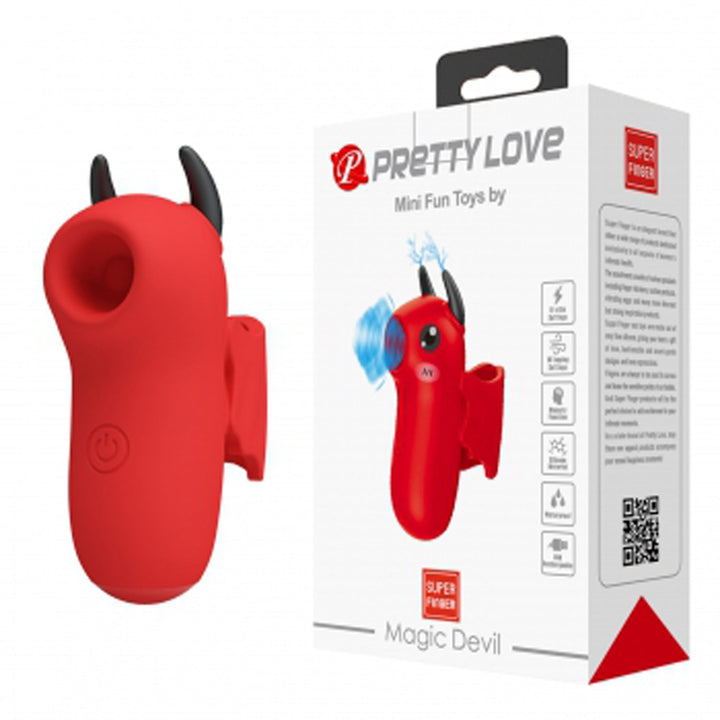 Magic Devil Finger Vibrator - Red - US Stores