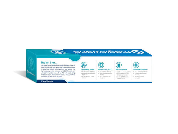 Magic Wand Waterproof Hv - 360 Massager - White - US Stores