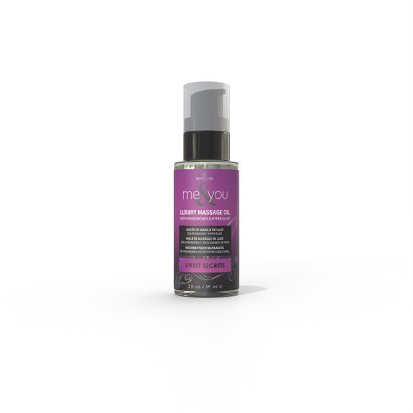 Me and You Massage Oil Sweet Secrets 2oz Pheromone Infused - US Stores