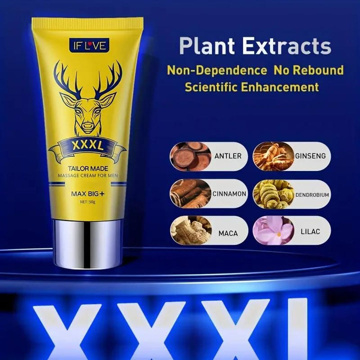 Men'S Energy Boost Energy Cream - 50G, For Enhanced Confidence & Performance, Enhanced Men's Health And Wellness - Natural Intimacy Booster For Couples, Men'S Energy Boost Massage Cream - US Stores