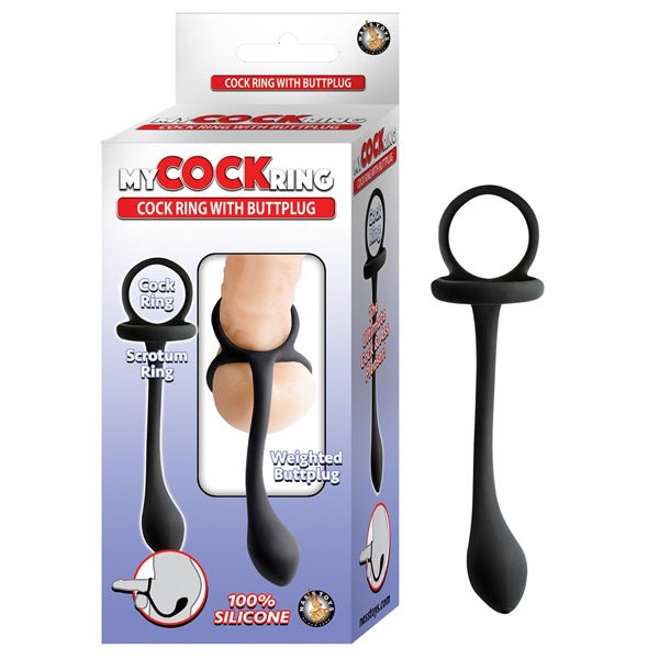 My Cockring Cring With Buttplug - Black - US Stores
