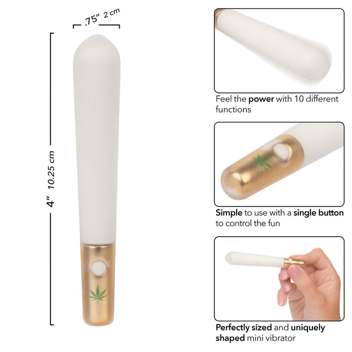 Naughty Bits Smoke Show Mini Joint Vibe - White - US Stores