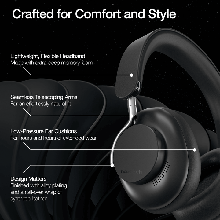 Naztech Aura 360 ANC Wireless Headphones - US Stores