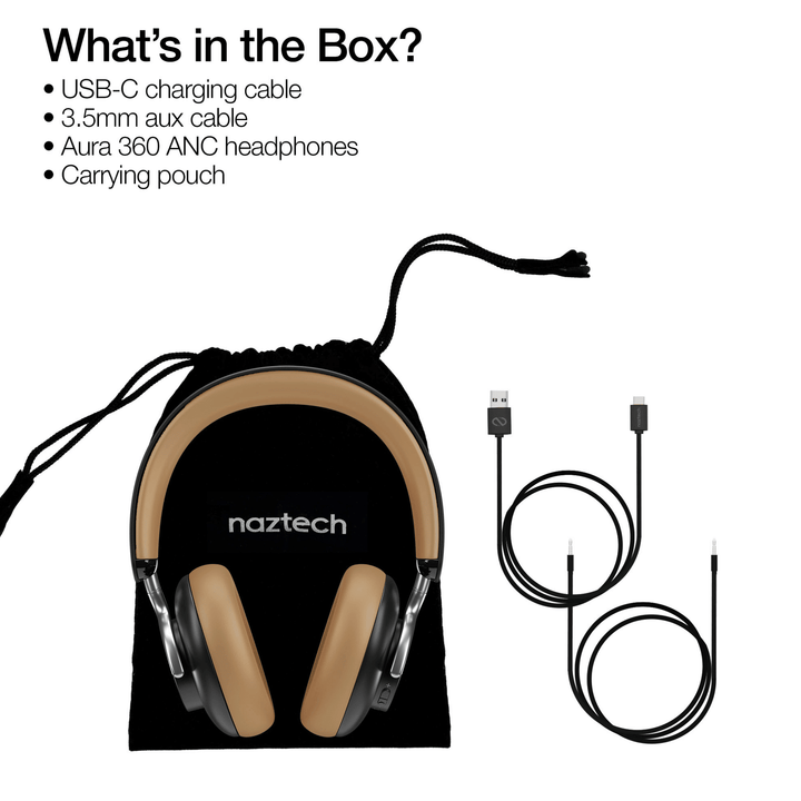 Naztech Aura 360 ANC Wireless Headphones - US Stores