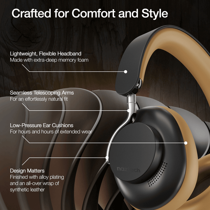 Naztech Aura 360 ANC Wireless Headphones - US Stores