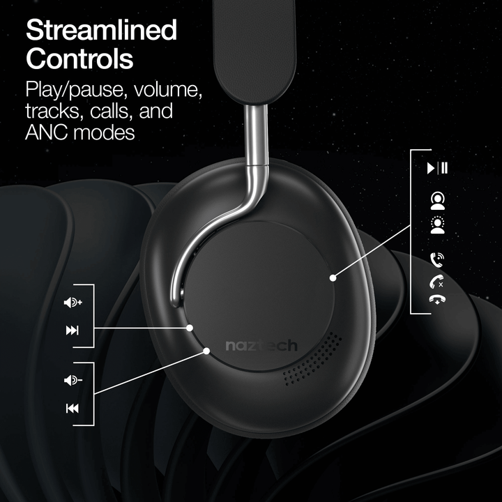 Naztech Aura 360 ANC Wireless Headphones - US Stores