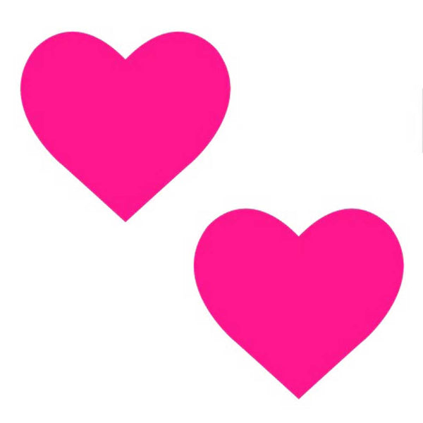 Neon Pinky Tink Temperature Reactive Heart Nipple Cover Pasties - US Stores