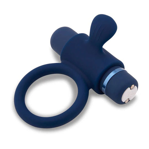Nu Sensuelle Silicone Bullet Ring - Navy Blue - US Stores