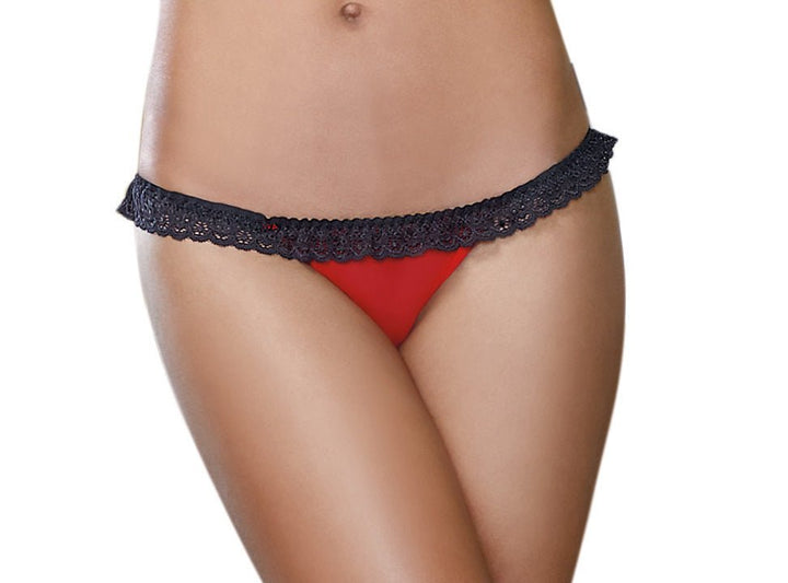 Panty - Small - Red/ Black - US Stores
