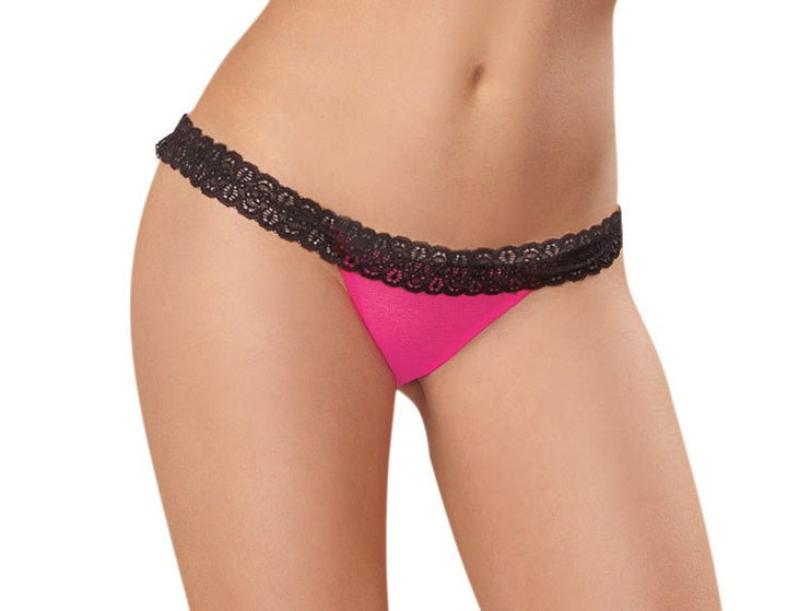 Panty - X - Large - Hot Pink/ Black - US Stores
