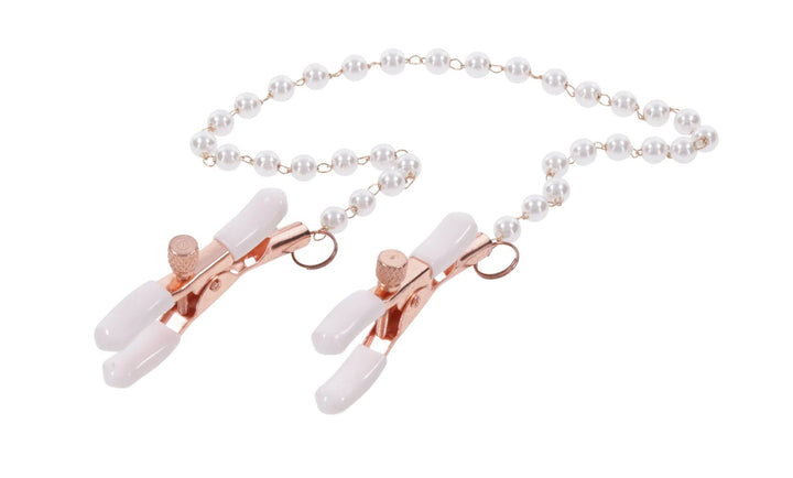 Peaches N Creame Pearl Nipple Clamps - Pink - US Stores