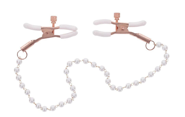 Peaches N Creame Pearl Nipple Clamps - Pink - US Stores
