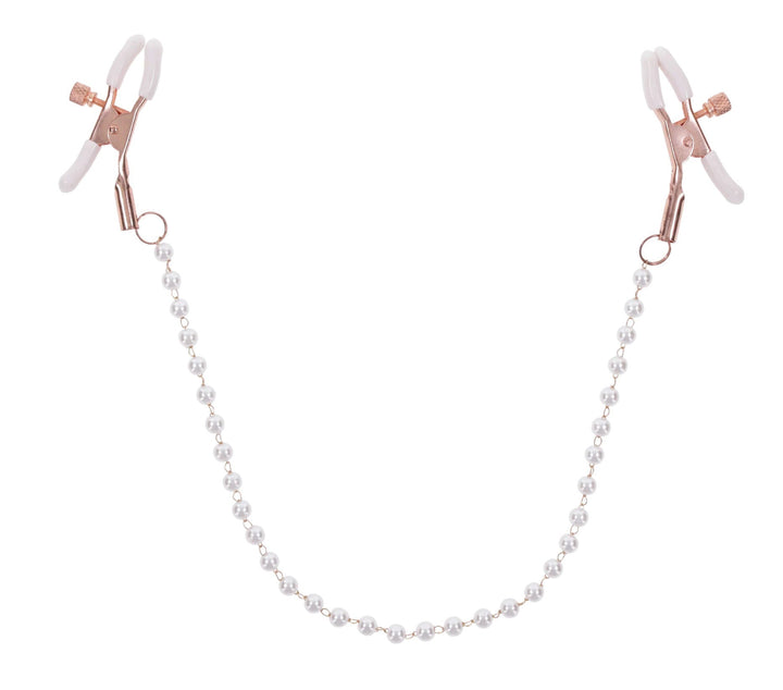 Peaches N Creame Pearl Nipple Clamps - Pink - US Stores