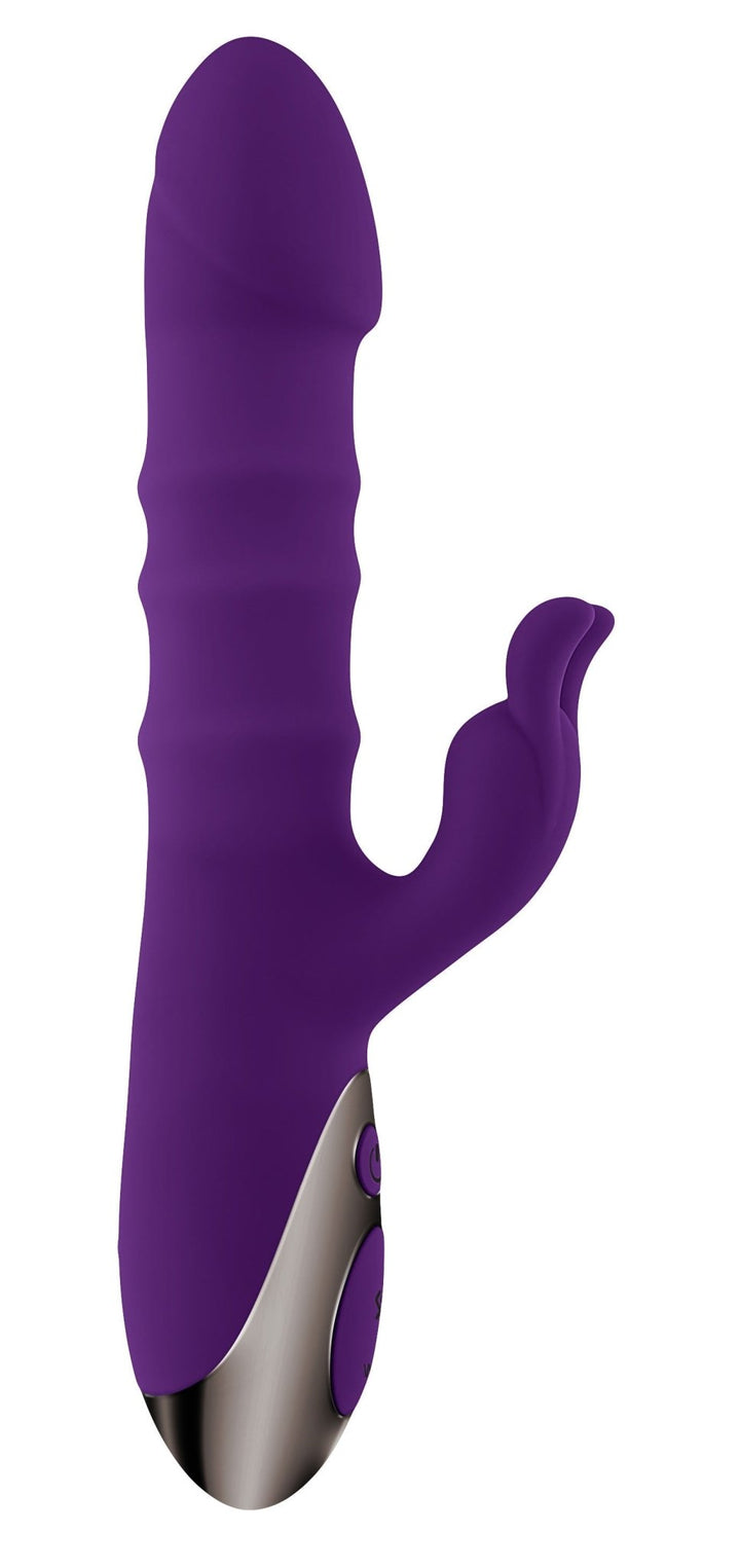 Playboy Pleasure - Hop to It - Rabbit Vibrator - Dark Purple - US Stores