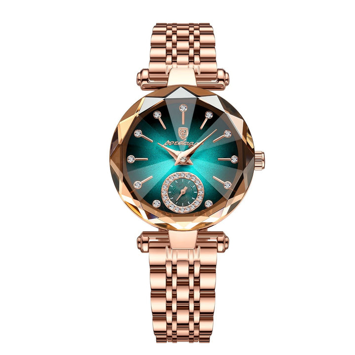 POEDAGAR Watch for Women Luxury Jewelry Design Rose Gold Steel Quartz Wristwatches Waterproof Fashion Swiss Brand Ladies Watches - US Stores