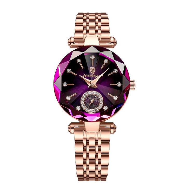 POEDAGAR Watch for Women Luxury Jewelry Design Rose Gold Steel Quartz Wristwatches Waterproof Fashion Swiss Brand Ladies Watches - US Stores