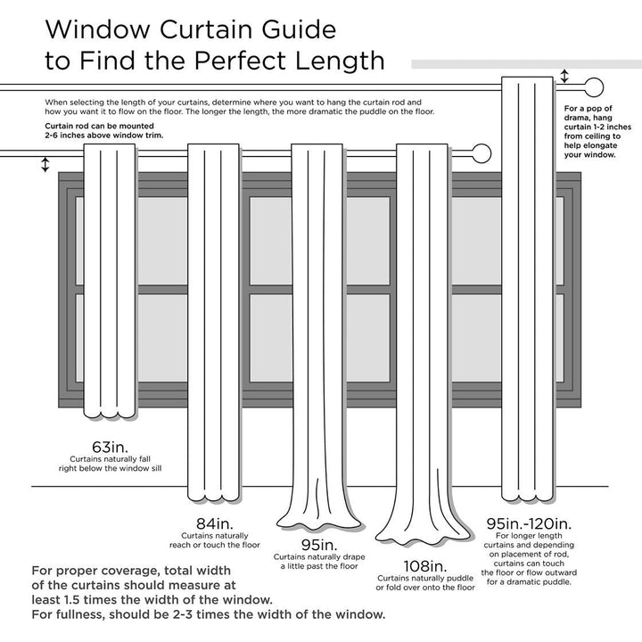 Polyoni Pintuck Curtain Panel(Only 1 Pc Panel) - US Stores