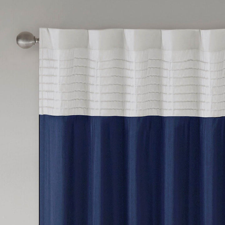 Polyoni Pintuck Curtain Panel(Only 1 Pc Panel) - US Stores