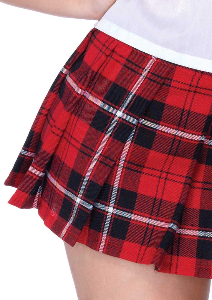 Private School Sweetie Costume - Medium - White / Red - US Stores