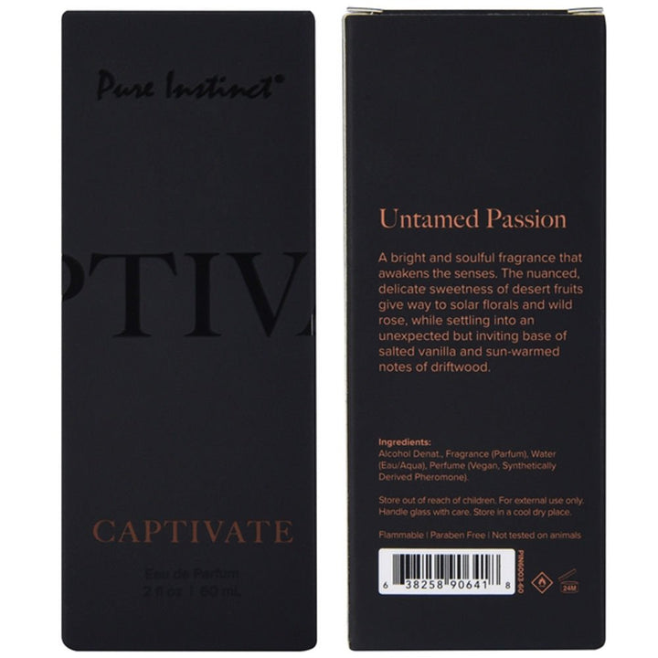 Pure Instinct Pheromone Eau De Parfum Captivate 2oz 60ml - US Stores