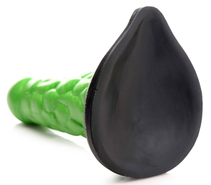 Radioactive Reptile Thick Scaly Silicone Dildo - Green - US Stores