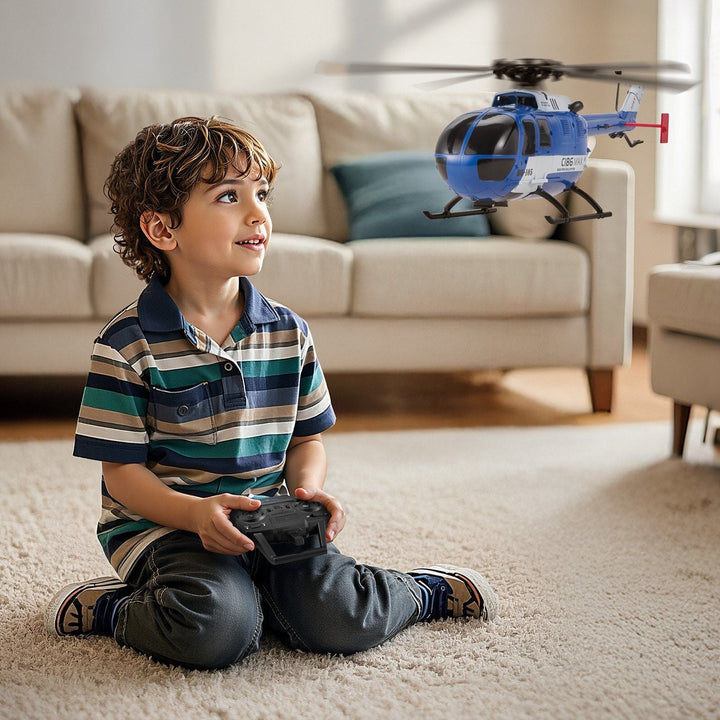 RC Helicopter 4 Channel Remote Control Aircraft Toy 6 - Axis Gyro Kids Present - US Stores