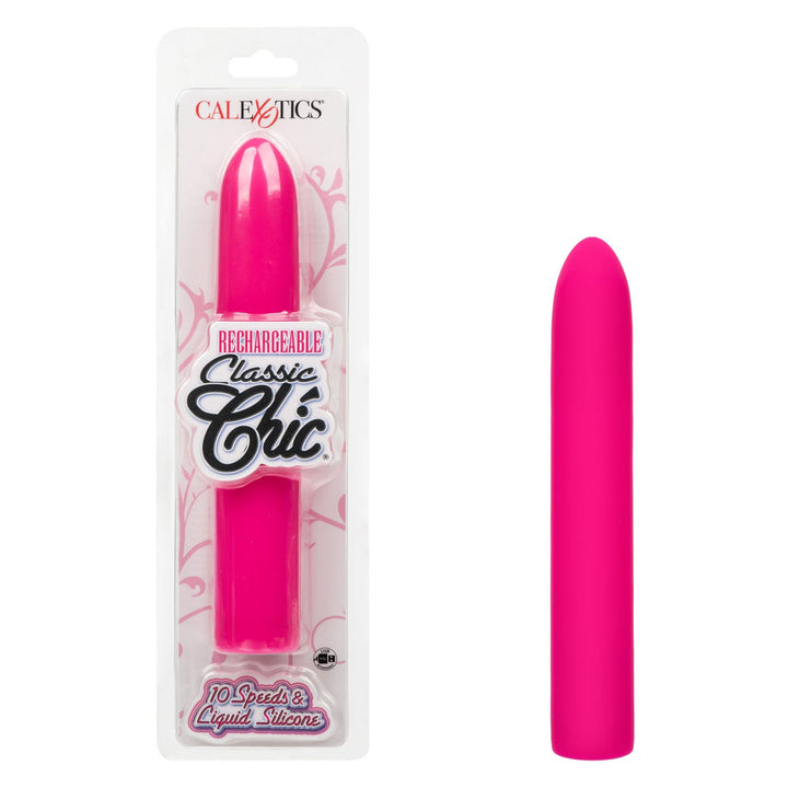 Rechargeable Classic Chic Standard Vibrator - Pink - US Stores