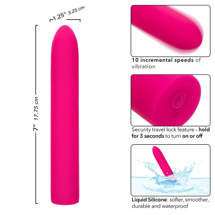 Rechargeable Classic Chic Standard Vibrator - Pink - US Stores