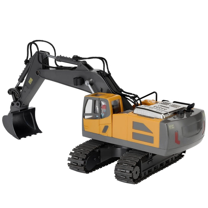 Remote Control Excavator Toy 11 Channel 1:20 Scale RC Excavator Digger for Kids - US Stores