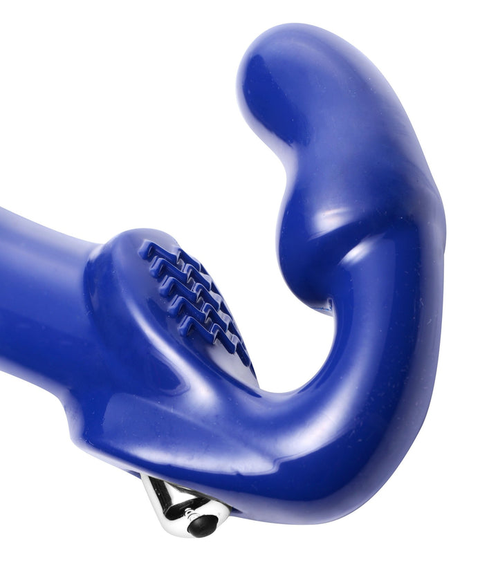 Revolver II Vibrating Strapless Strap on Dildo - Blue - US Stores