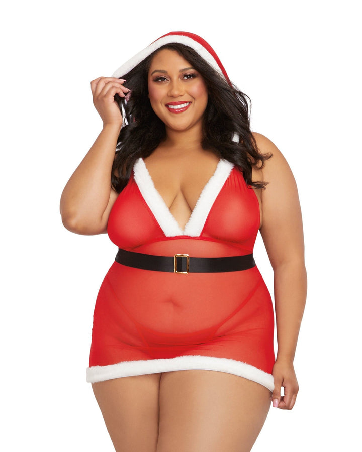 Santa Cutie - Queen Size - Lipstick Red - US Stores