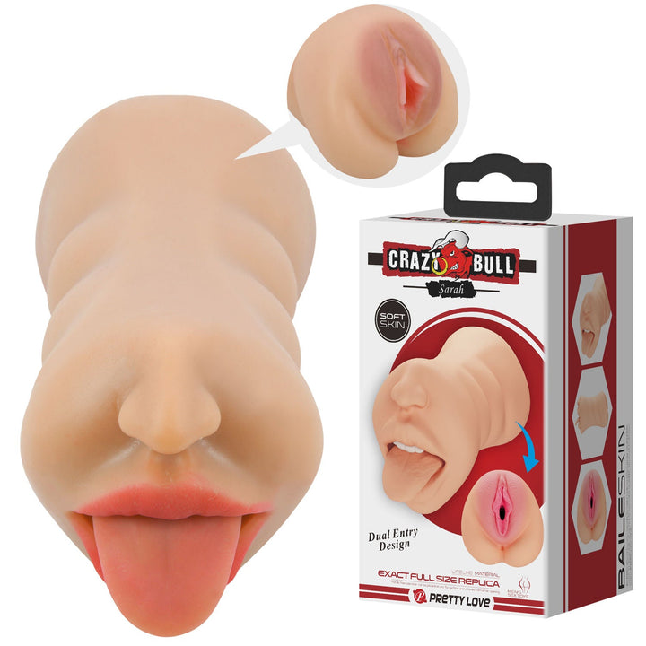 Sarah Mouth Masturbator Sleeve - Light - US Stores