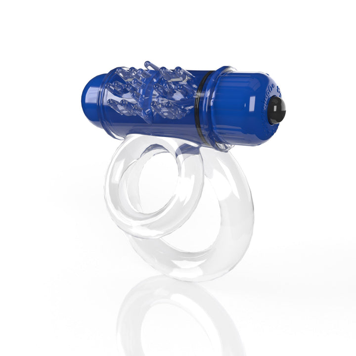 Screaming O 4b - Double O Super Powered Vibrating Double Ring - Blueberry - US Stores