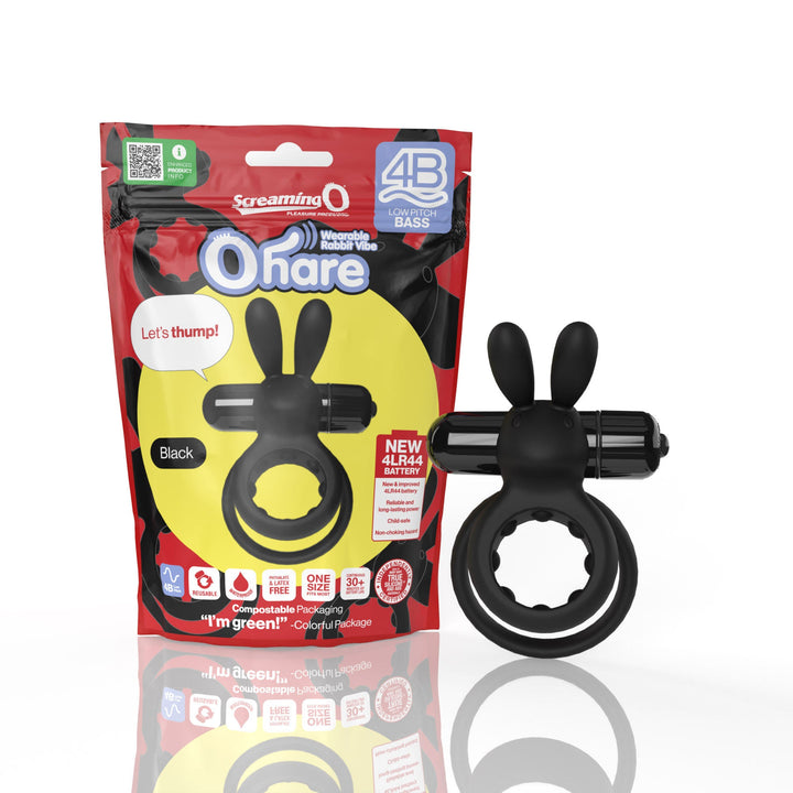 Screaming O 4b - Ohare Wearable Rabbit Vibe - Black - US Stores