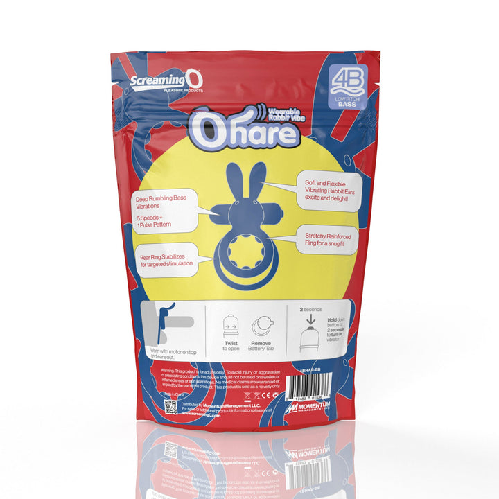 Screaming O 4b - Ohare Wearable Rabbit Vibe - Black - US Stores