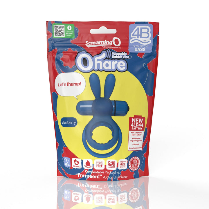 Screaming O 4b - Ohare Wearable Rabbit Vibe - Black - US Stores
