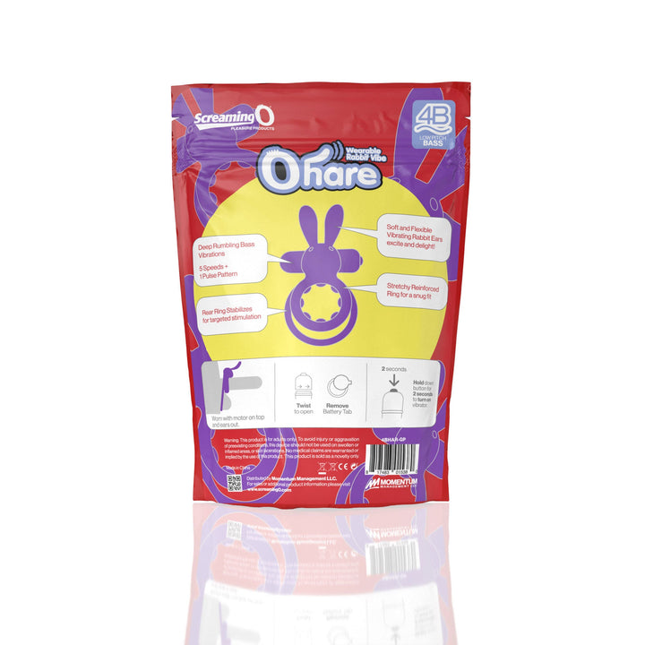 Screaming O 4b - Ohare Wearable Rabbit Vibe - Black - US Stores
