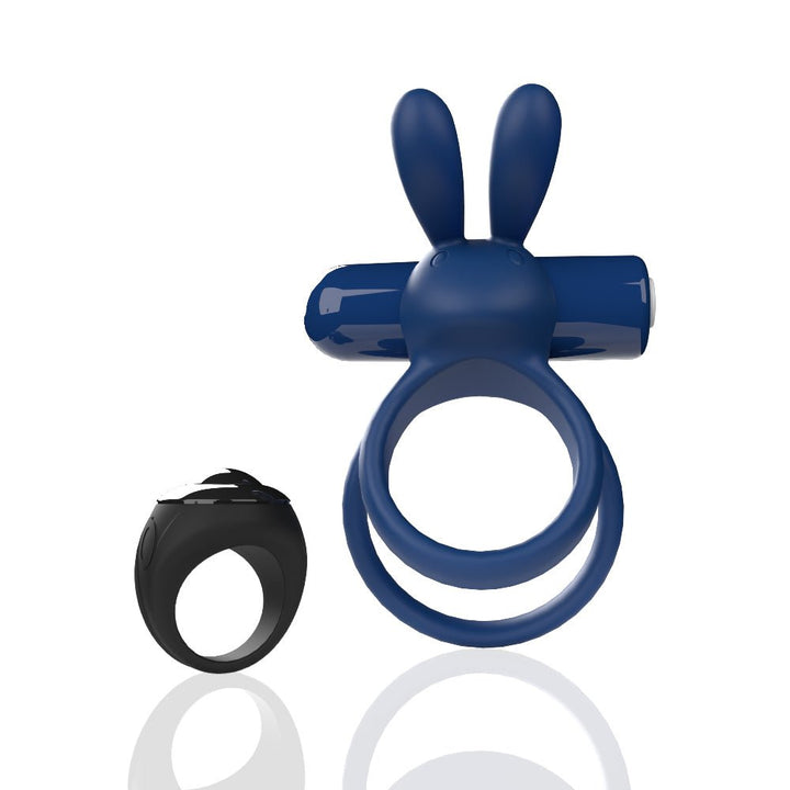 Screaming O Remote Controlled Ohare XL Vibrating Ring - Blue - US Stores